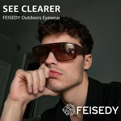 Oversized Square Sunglasses Fit Over Glasses for Men Women