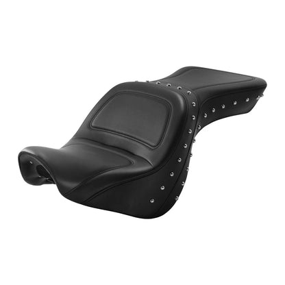 Black Driver Passenger Seat for Kawasaki Vulcan 900 VN900 Classic (2006–2025)