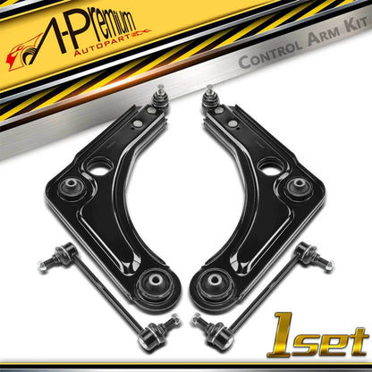 Set of 4 Front Control Arms with Ball Joints for Ford Escort (1991–1997)