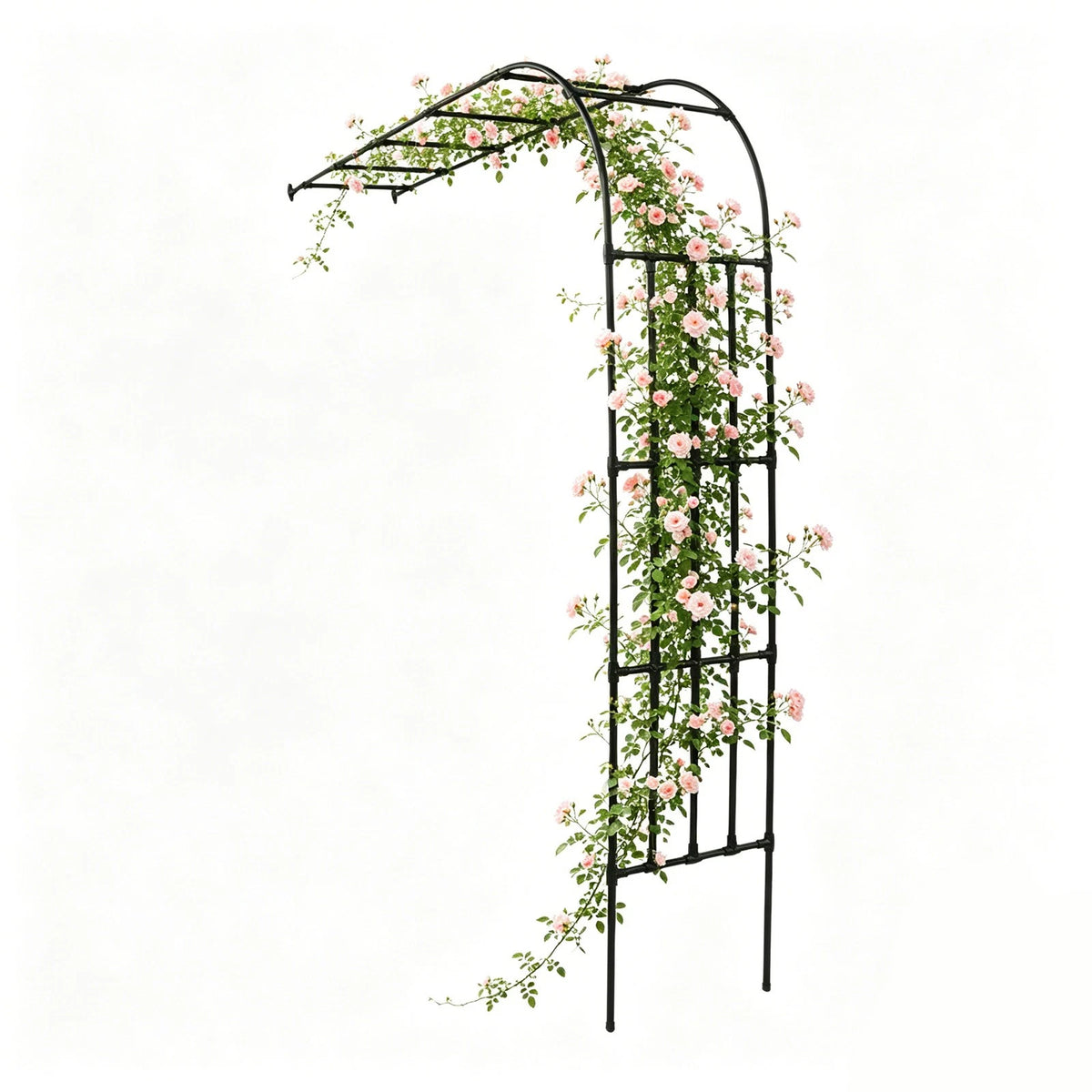 Metal Garden Arch Trellis for Climbing Plants Outdoor Lawn