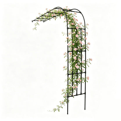 Metal Garden Arch Trellis for Climbing Plants Outdoor Lawn
