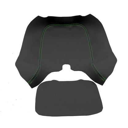 Leather Console Lid Armrest Cover for Jaguar XK XK8 XKR (1997–2006) Green Stitch