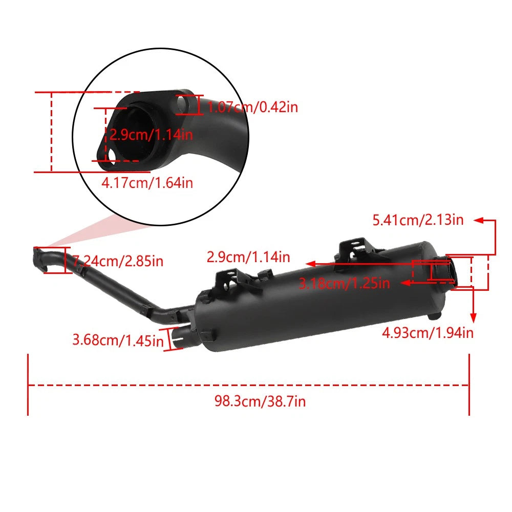 Exhaust Muffler for Kawasaki Brute Force 750 KVF750 (2006–2011) 18087-0167