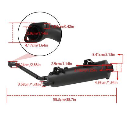 Exhaust Muffler for Kawasaki Brute Force 750 KVF750 (2006–2011) 18087-0167