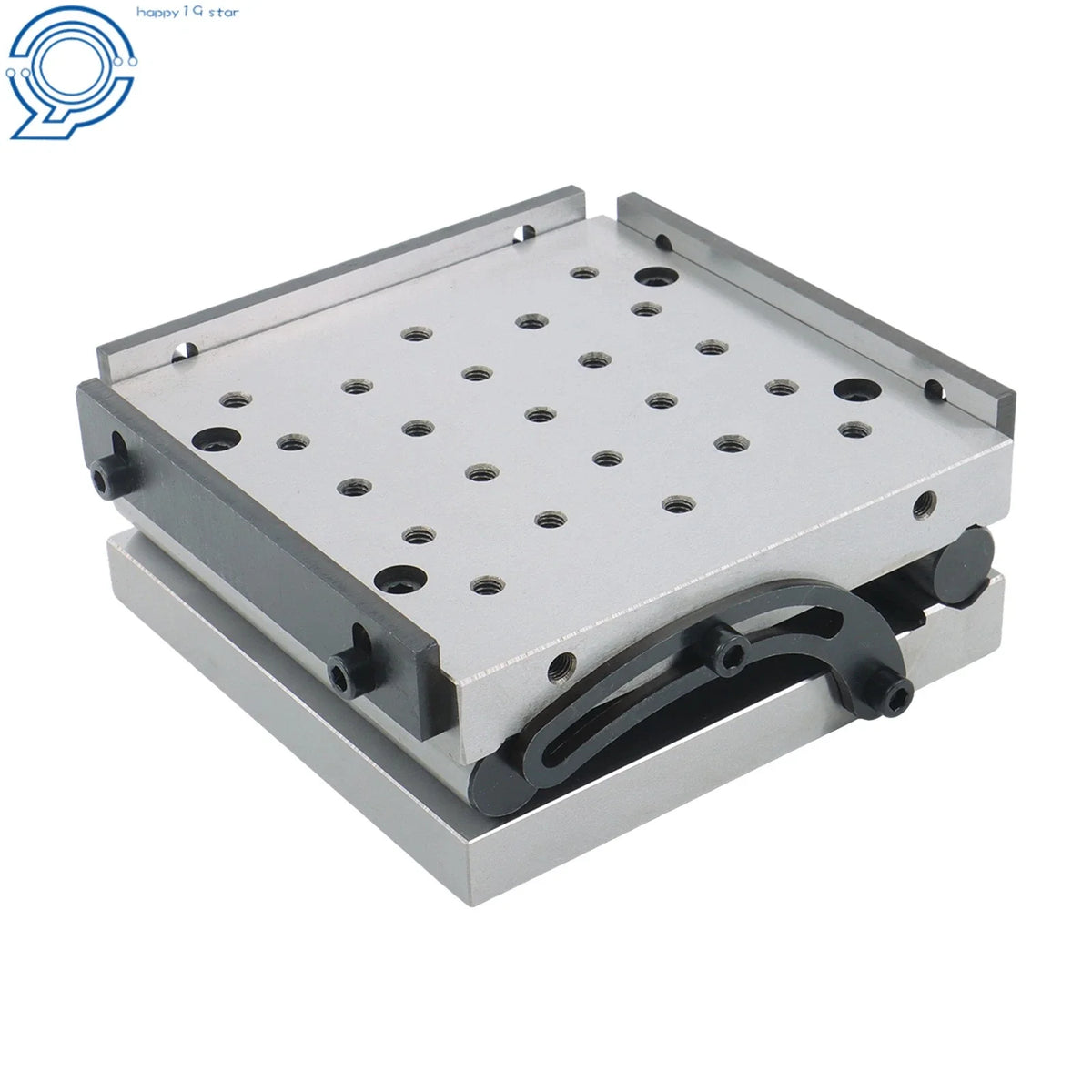Sine Block 6x6x2 Inch with 1/4-20 Threaded Holes, 5 Inch Roll Distance