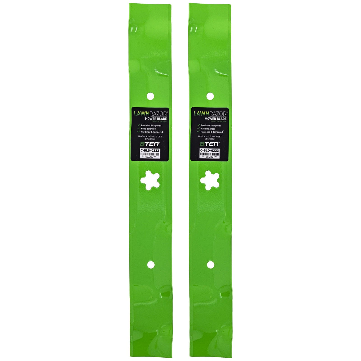 2X LawnRAZOR Mower Blades for Poulan Pro PP11536K PP1136J (532140101)
