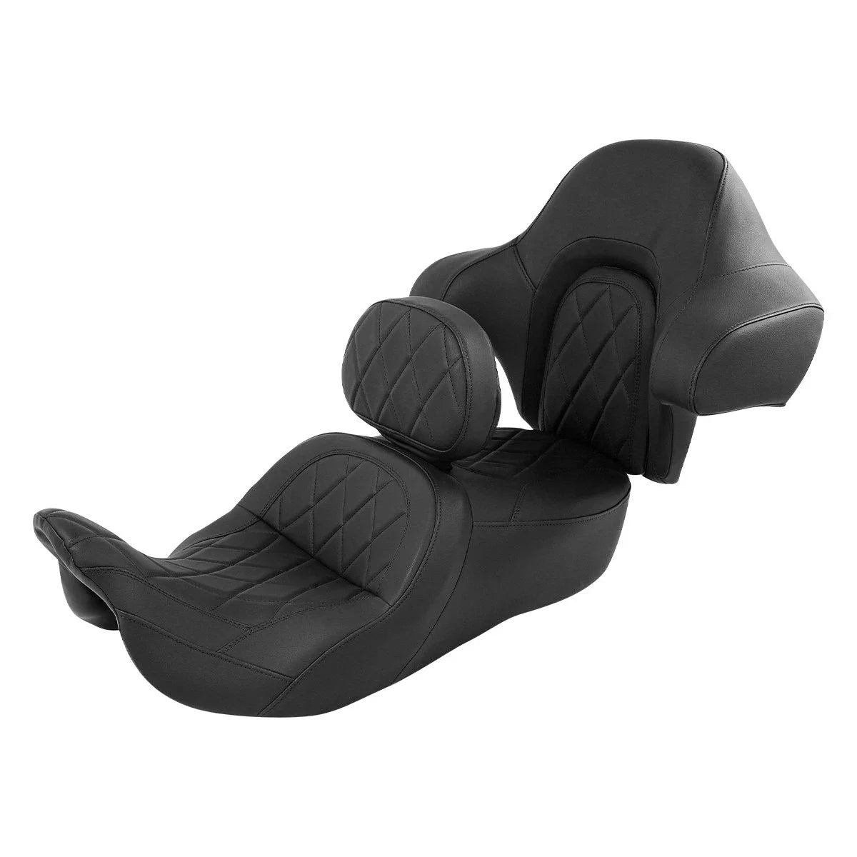 Hammock Seat Backrest for Harley Street Road Glide (2014–2023) Black