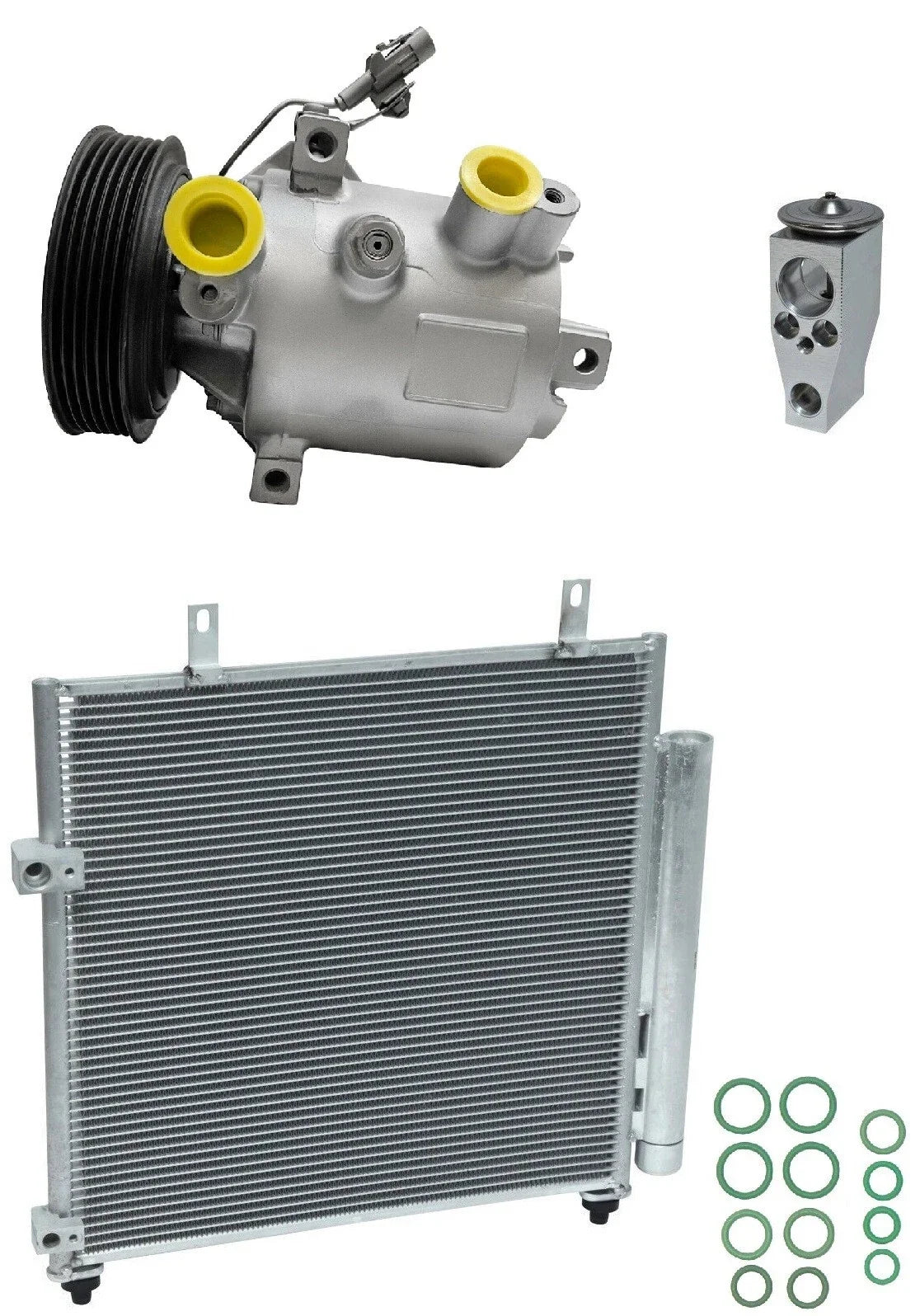 AC Compressor Kit with Condenser for Mitsubishi Mirage (2018–2018)