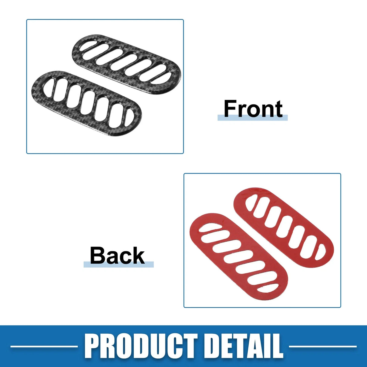 Set of 2 A-Pillar Air Outlet Vent Covers for Chevy Corvette C5 (1997–2004) 718844597890