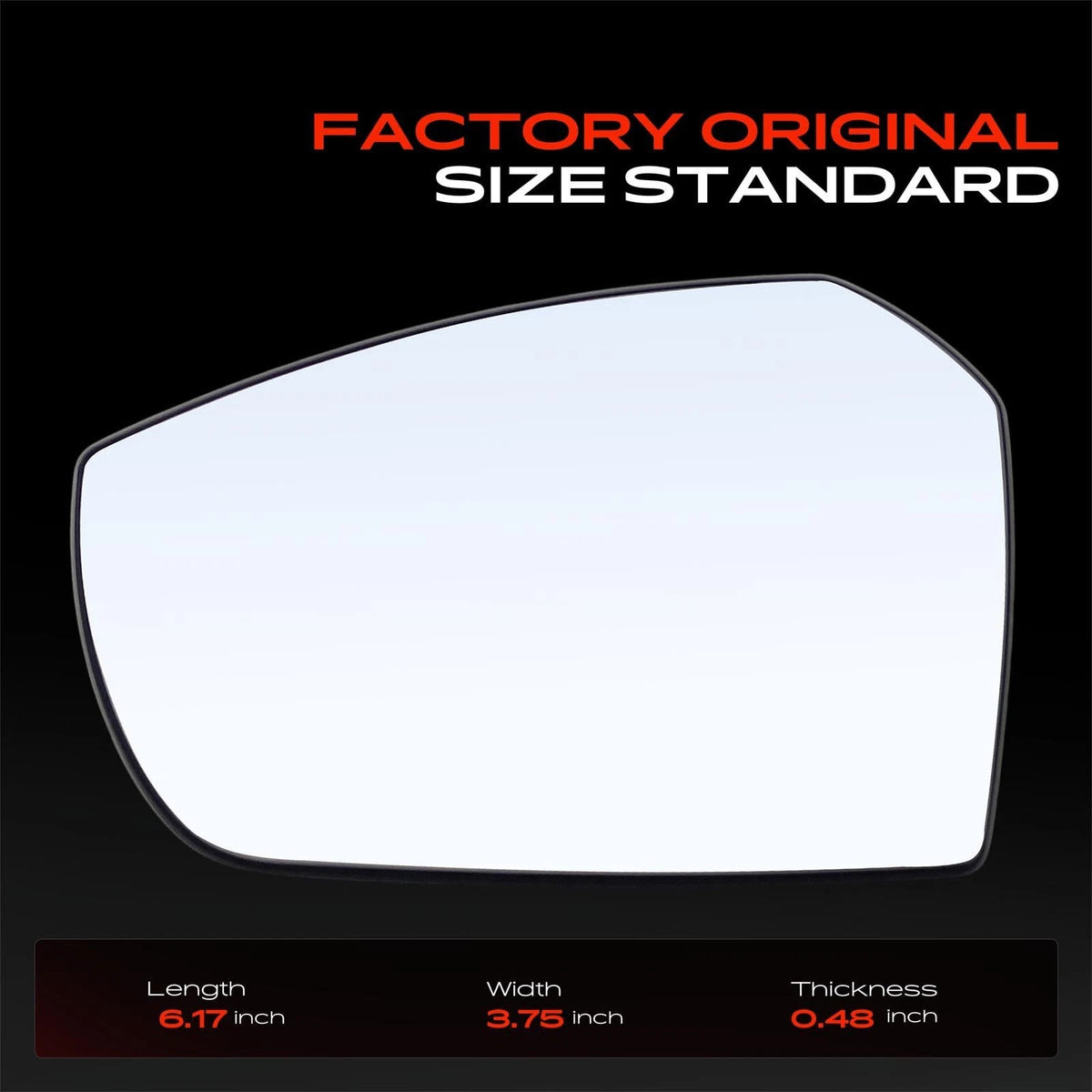 Driver Power Mirror Glass w/ Blind Spot & Heated for Ford Escape (2017–2019) GJ5Z17K707H, FO1324175