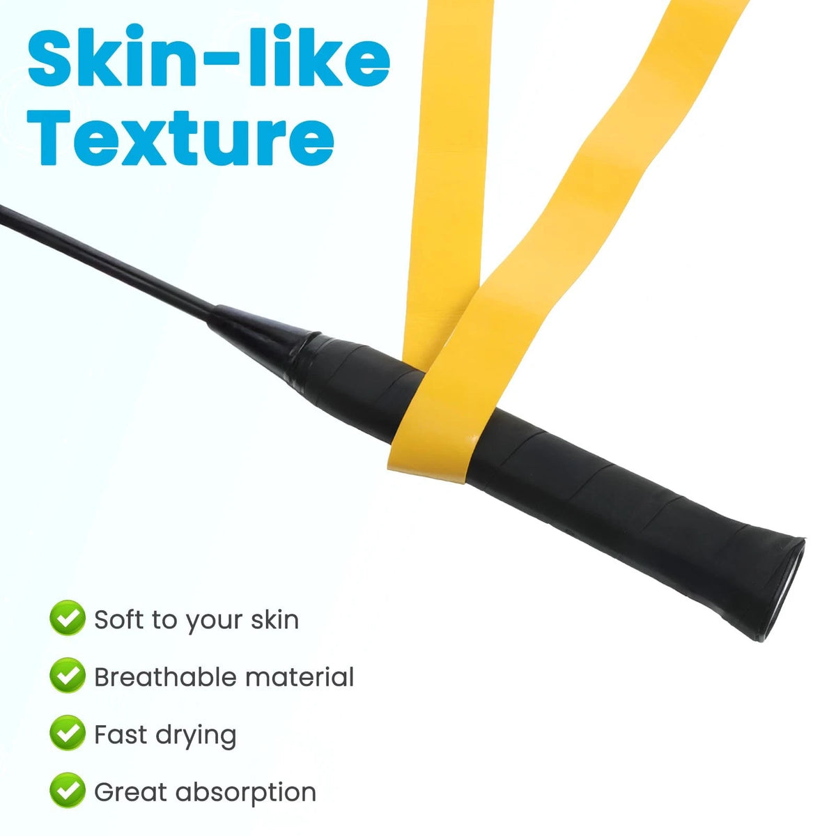 8X Tennis Racket Grip Tape - Tacky Non-Slip Colorful