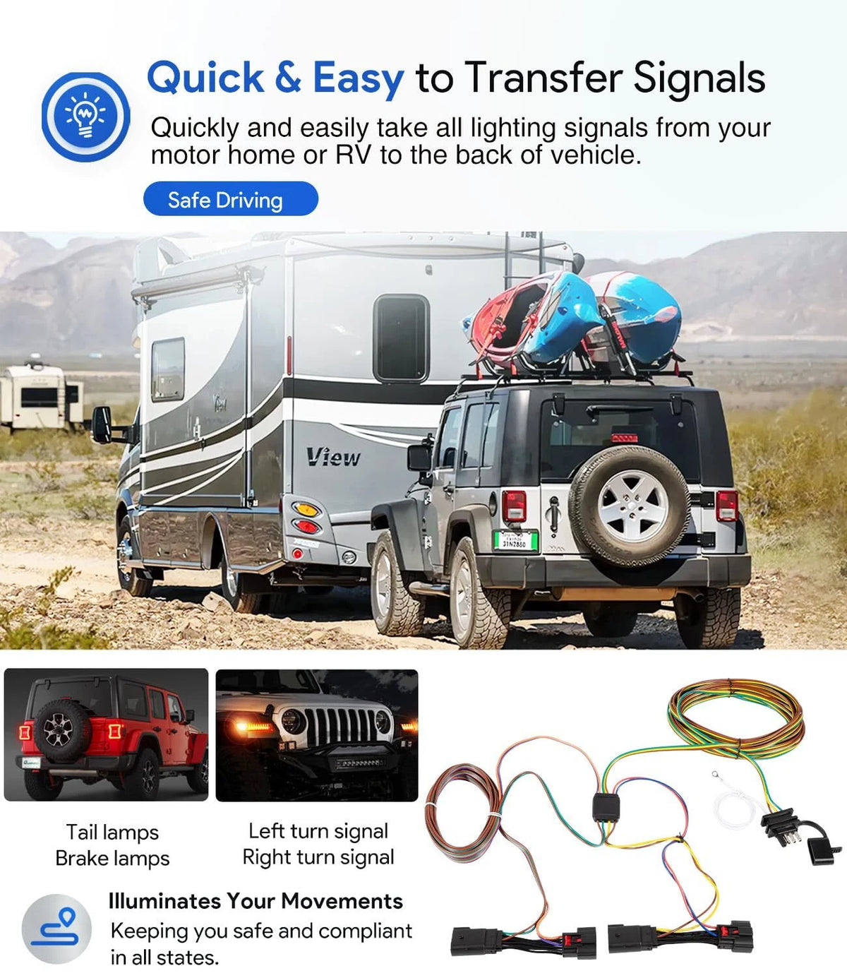 Replacement Wiring Harness Kit for Jeep (BX88368)