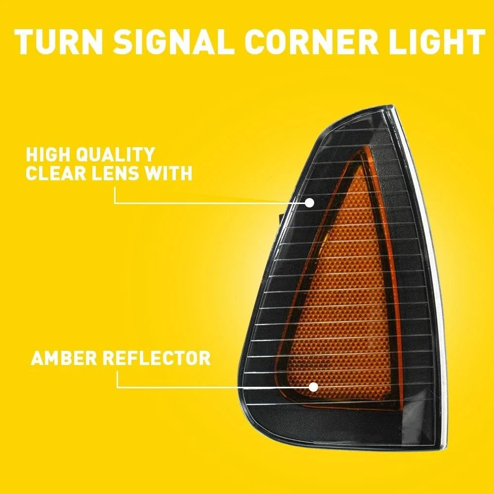 Amber Lens Parking Corner Signal Marker Lights for Dodge Charger (2006–2010)