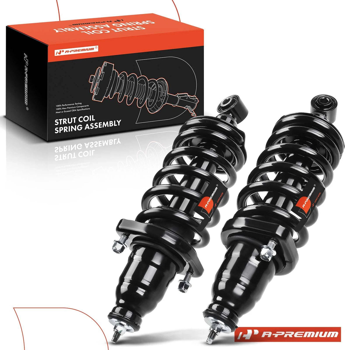 Set of 2 Rear Side Struts w/ Coil Springs for Honda Element (2003–2011) 1345403L, 1345403R, 171101L, 171101R