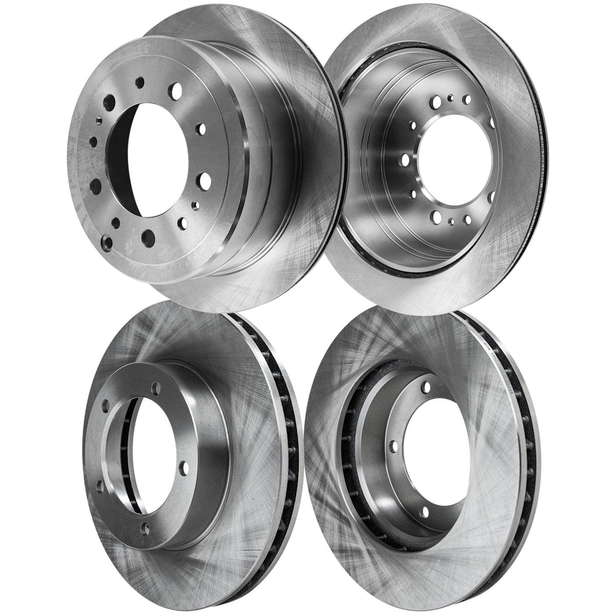 Set of 2 Front & Rear Brake Disc Rotors for Lexus LX470 Toyota Land Cruiser