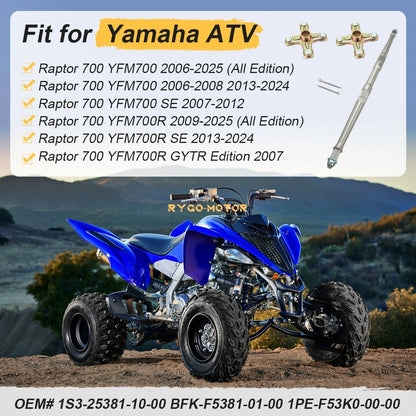 Rear Axle Shaft & Wheel Hub for Yamaha Raptor 700 YFM700 (2006–2025) 1S3-25381-10-00