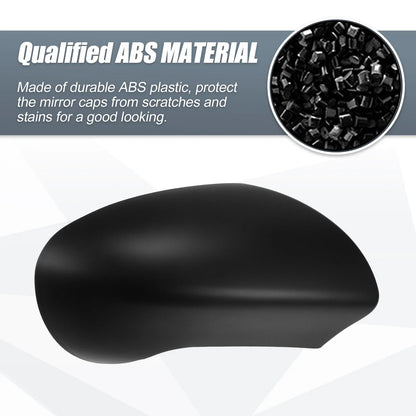 Right Side Mirror Cover Cap for Nissan Qashqai J10 (2007–2014) Matte Black