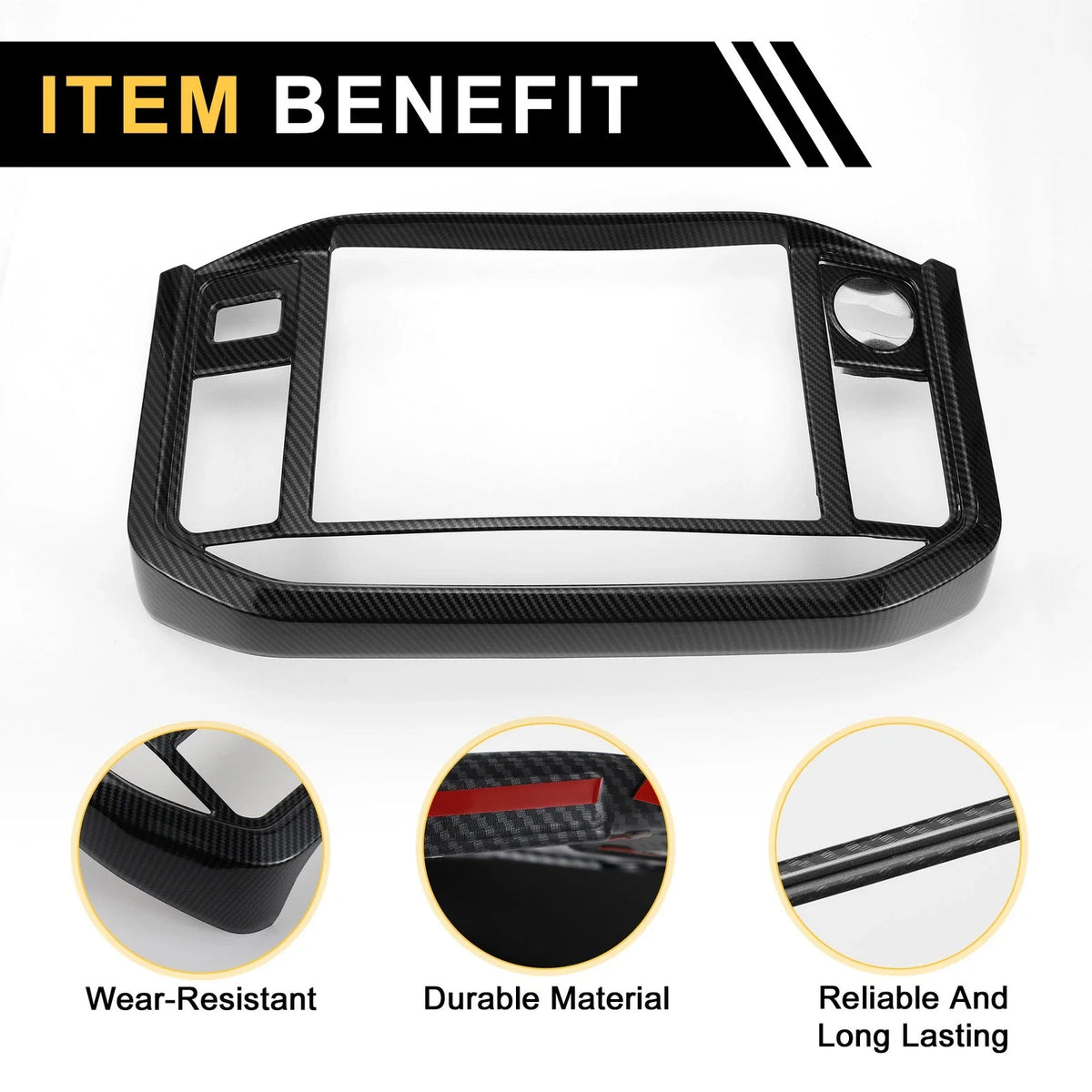 Set of 1 GPS Panel Sticker Cover with Knobs for Ford F-150 
