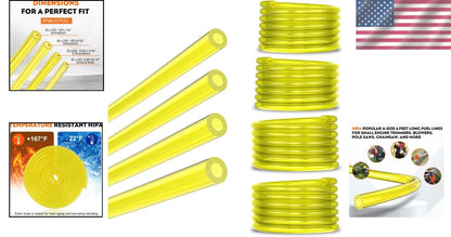 Fuel Hose Tubing for Small Engine Maintenance (4 Sizes)