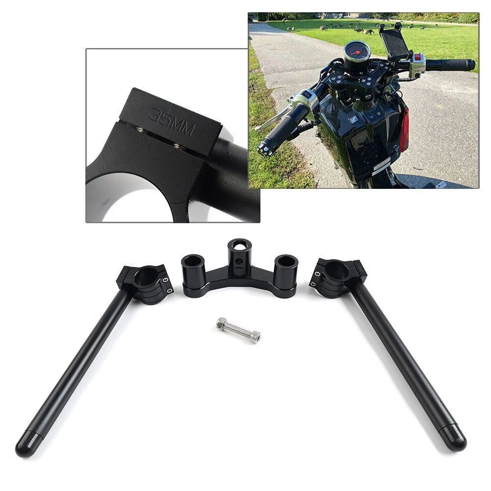Set of Black Scooter Handle Bars for Honda Ruckus Zoomer (NPS 50)