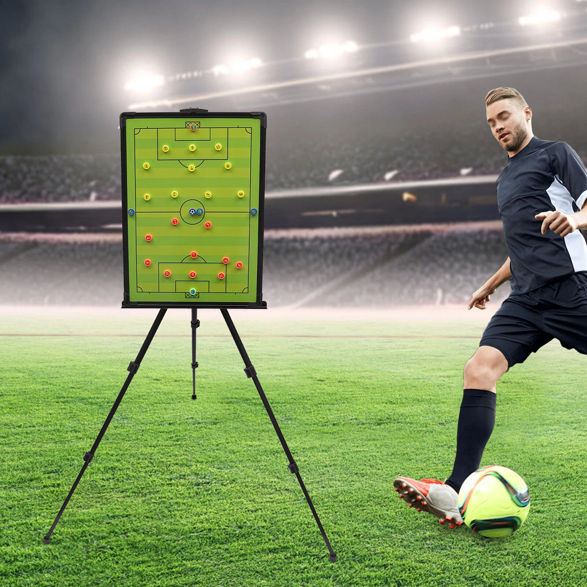 Portable Magnetic Soccer Tactical Board for Coaches