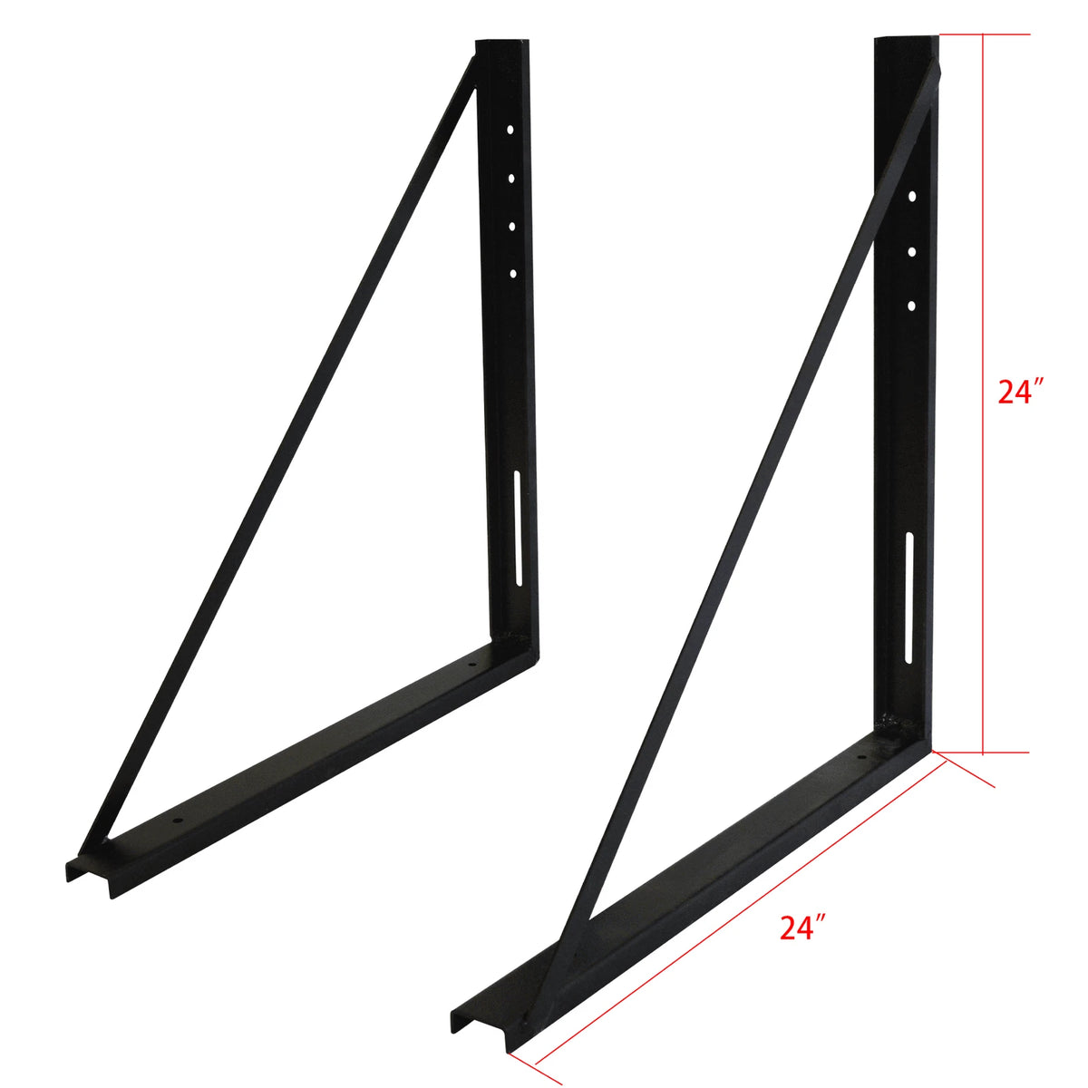 2X Truck Bed Underbody Tool Box Mounting Bracket 24"x24" for Trailer