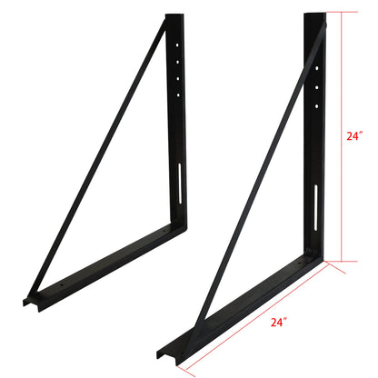 2X Truck Bed Underbody Tool Box Mounting Bracket 24"x24" for Trailer