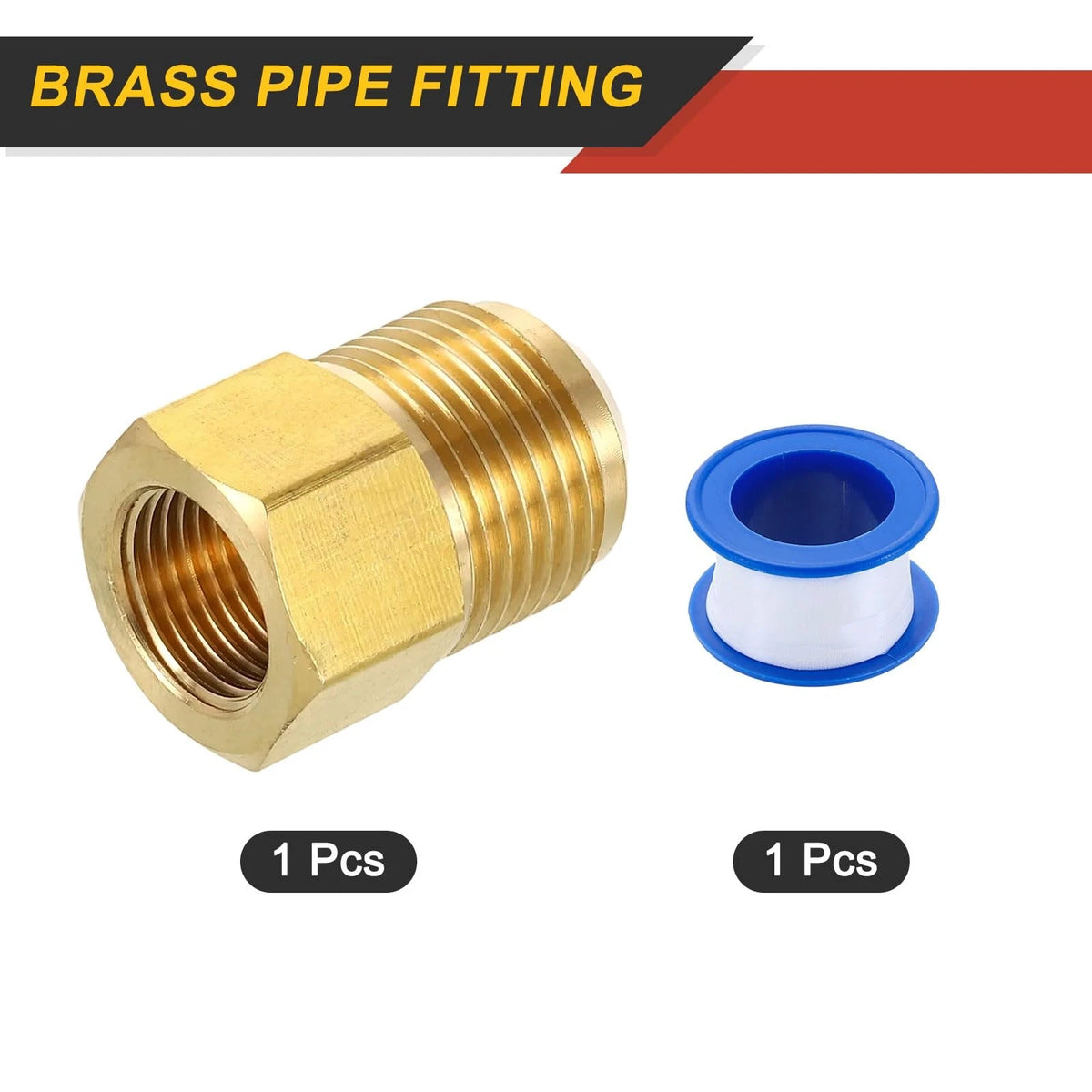 5/8 SAE Male x 3/8 Female Brass Pipe Fitting for Automotive