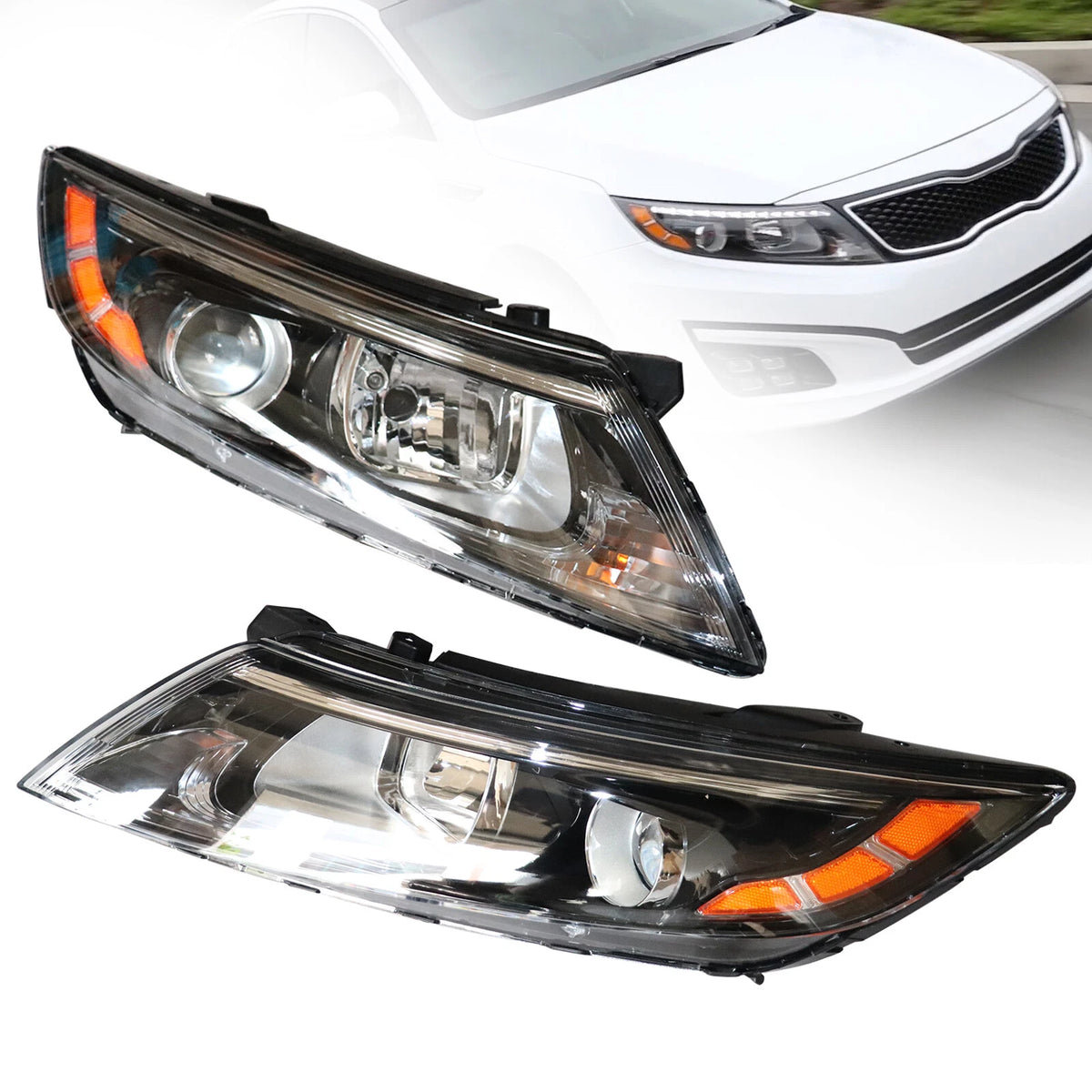 2X Headlight Assembly for Kia Optima (2014–2015) 921012T121, 921022T121