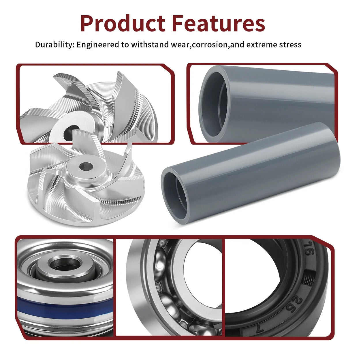 Water Pump Seal Rebuild Kit + Impeller Driver for Polaris Sportsman 450 (2006–2007)