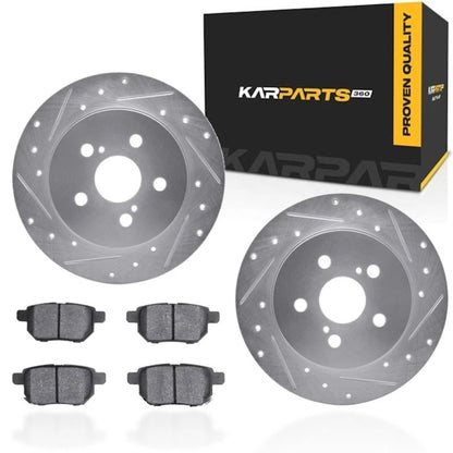 Rotor Set with Brake Pads for Toyota Prius Prime (2022) ALX-PAU-DF-7512-76140-CLA2
