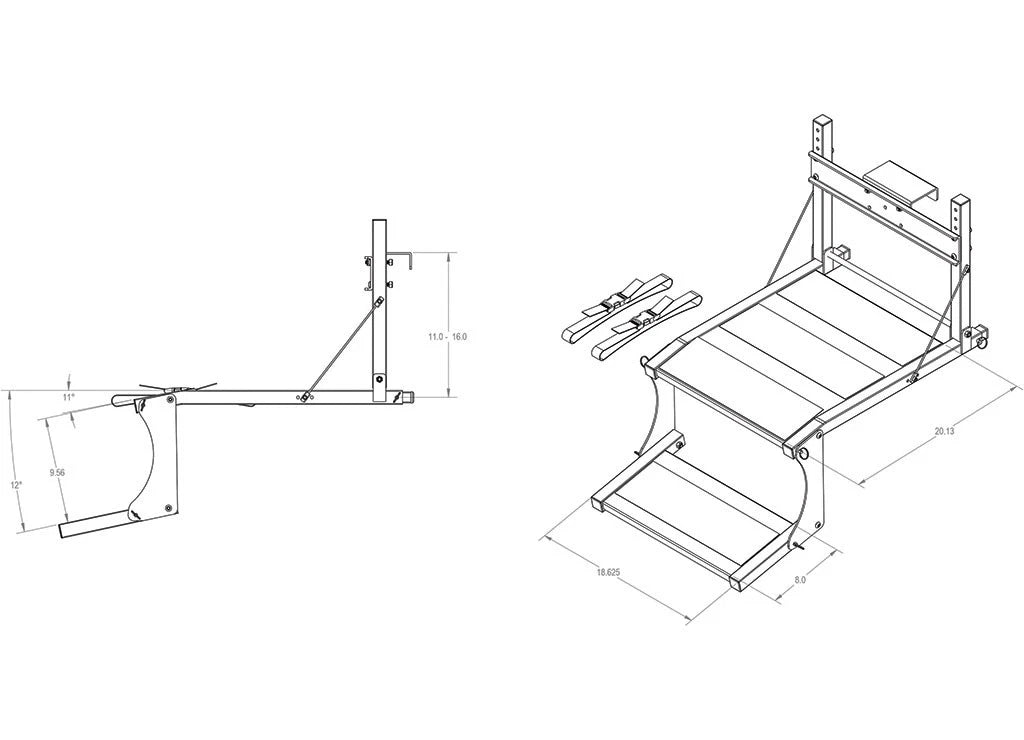 Dog Ladder/Ramp Platform for Extreme Max 3005.4246 (Tan)