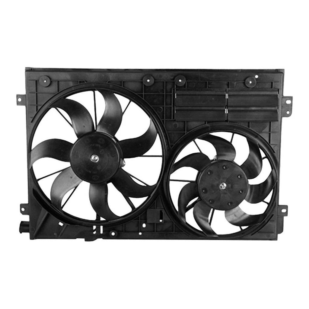 Dual Radiator and Condenser Fan for Volkswagen Eos (2007–2016) LLX-VW3115113-CL360A71, VW3115113