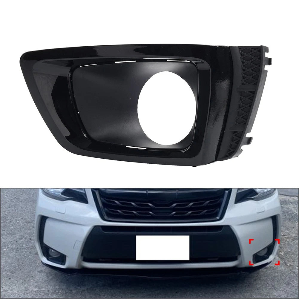 Front Bumper Fog Light Bezel for Subaru Forester (2014–2018) Left Black