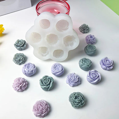 7 Cavities Flower Mold for Soap & Candle (Multiple Styles)