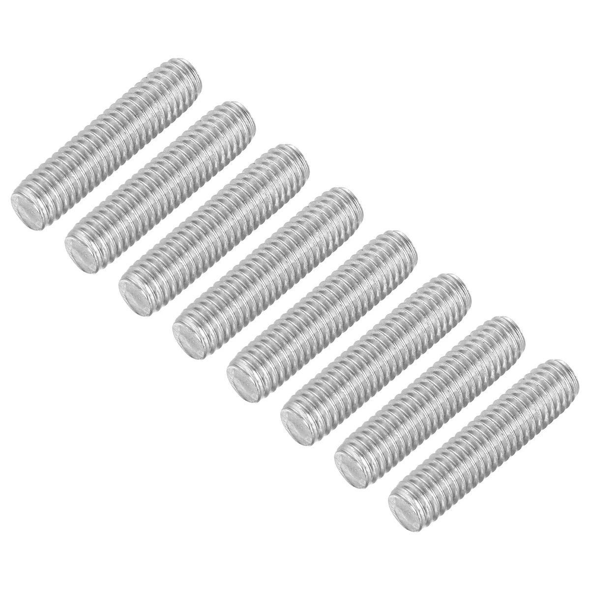8Pcs M6 x 25mm Fully Threaded Rod for Automotive Applications