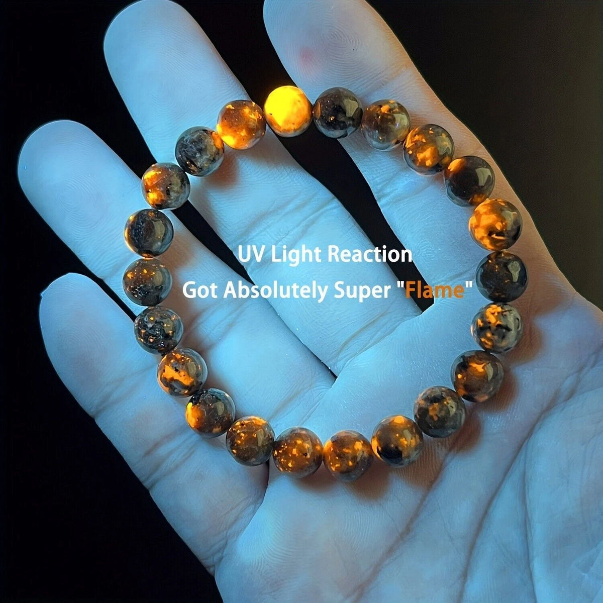8Pcs 8mm Yooperlite Crystal Healing Stretch Bracelet for