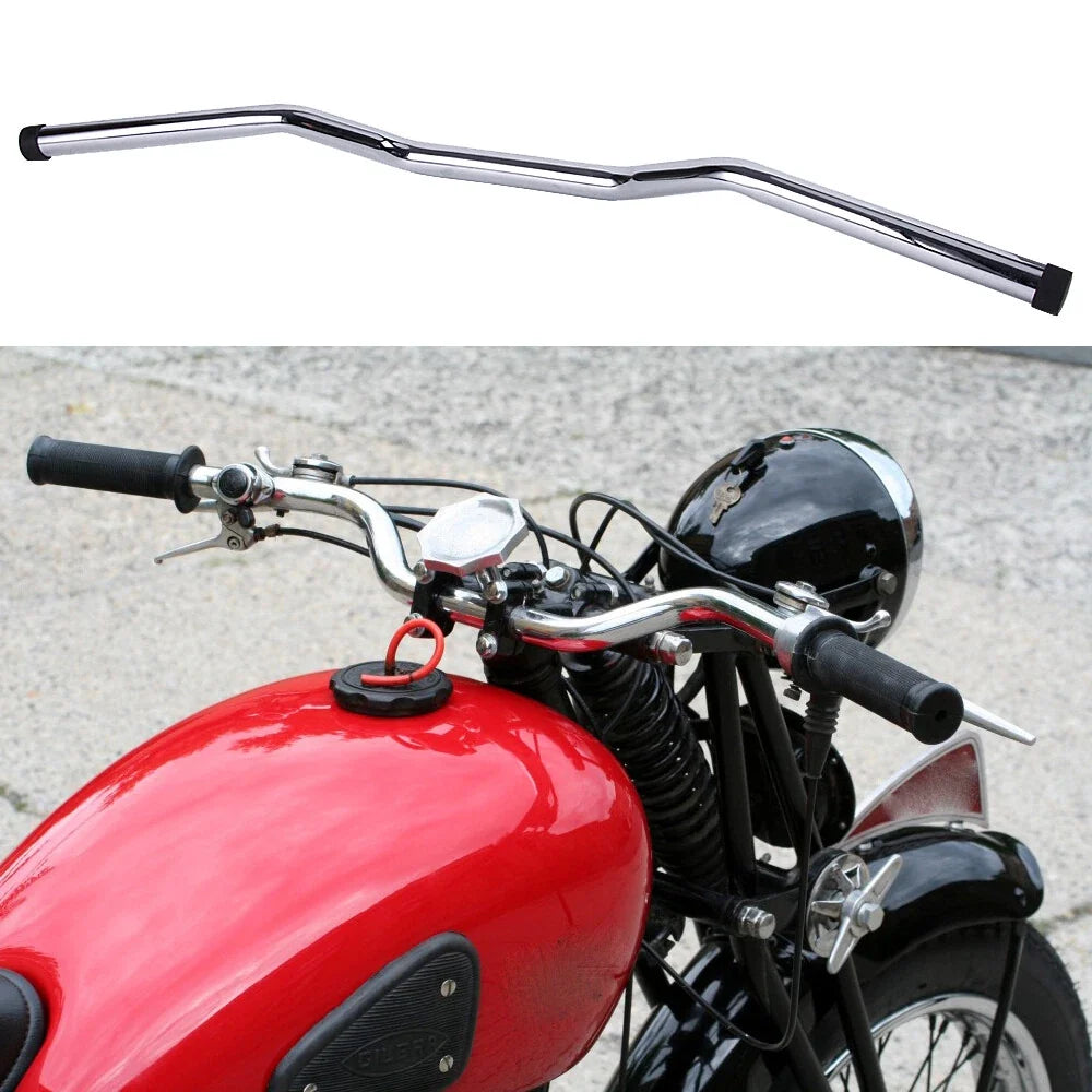 1 Inch Drag Bar Handlebars 25mm for Harley Springer Chopper Bobber