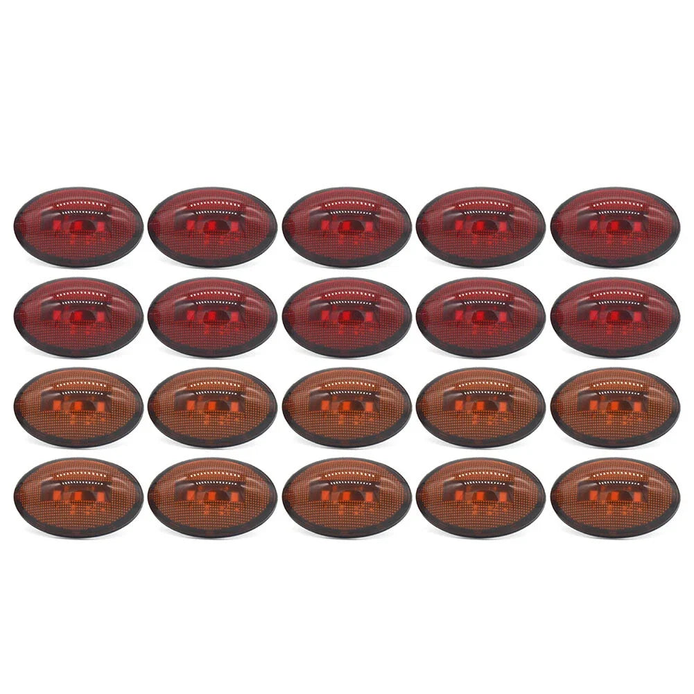Set of 4 LED Headlights for Car Bus Truck Trailer