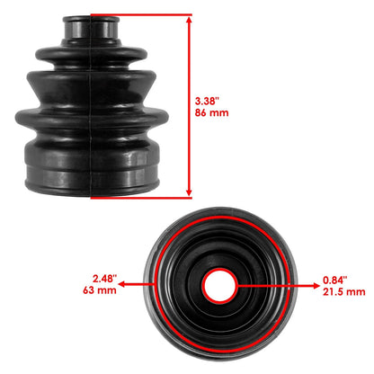 Rear Axle Inner Outer CV Boot Kit for Yamaha Grizzly 450 (2011–2014) BO126+BO144