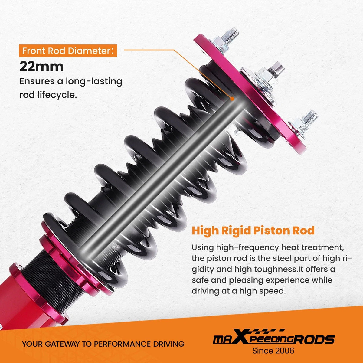 Coilovers for Honda Accord (1990–1997) Adjustable Height Shock Struts