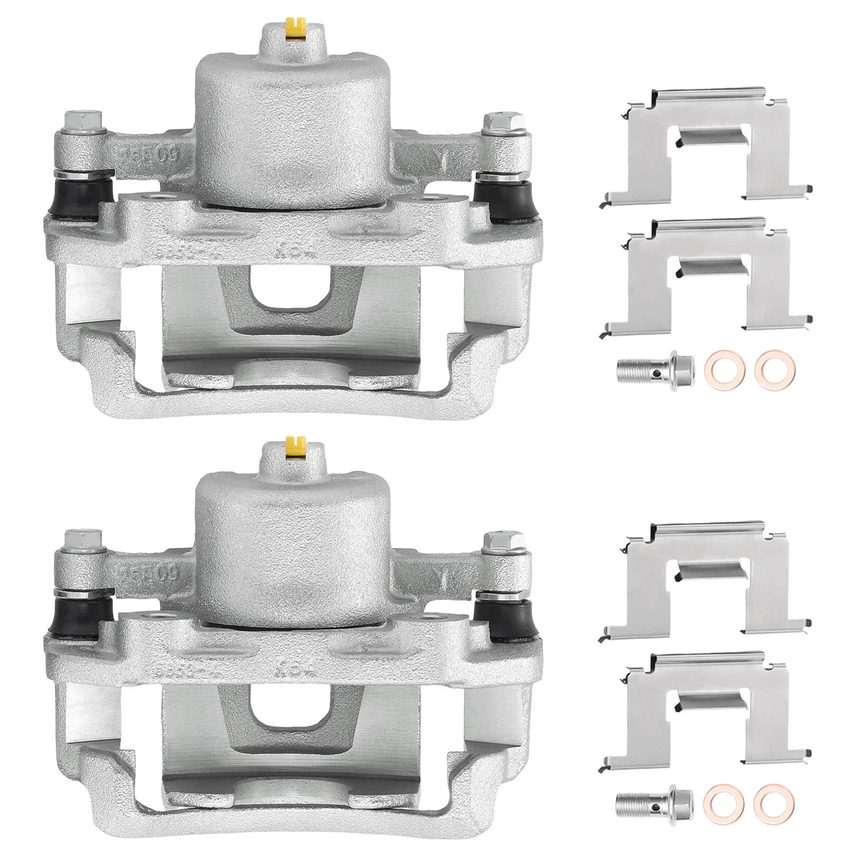 2Pcs Front Brake Calipers with Bracket for Nissan Pickup D21 (1986–2004)