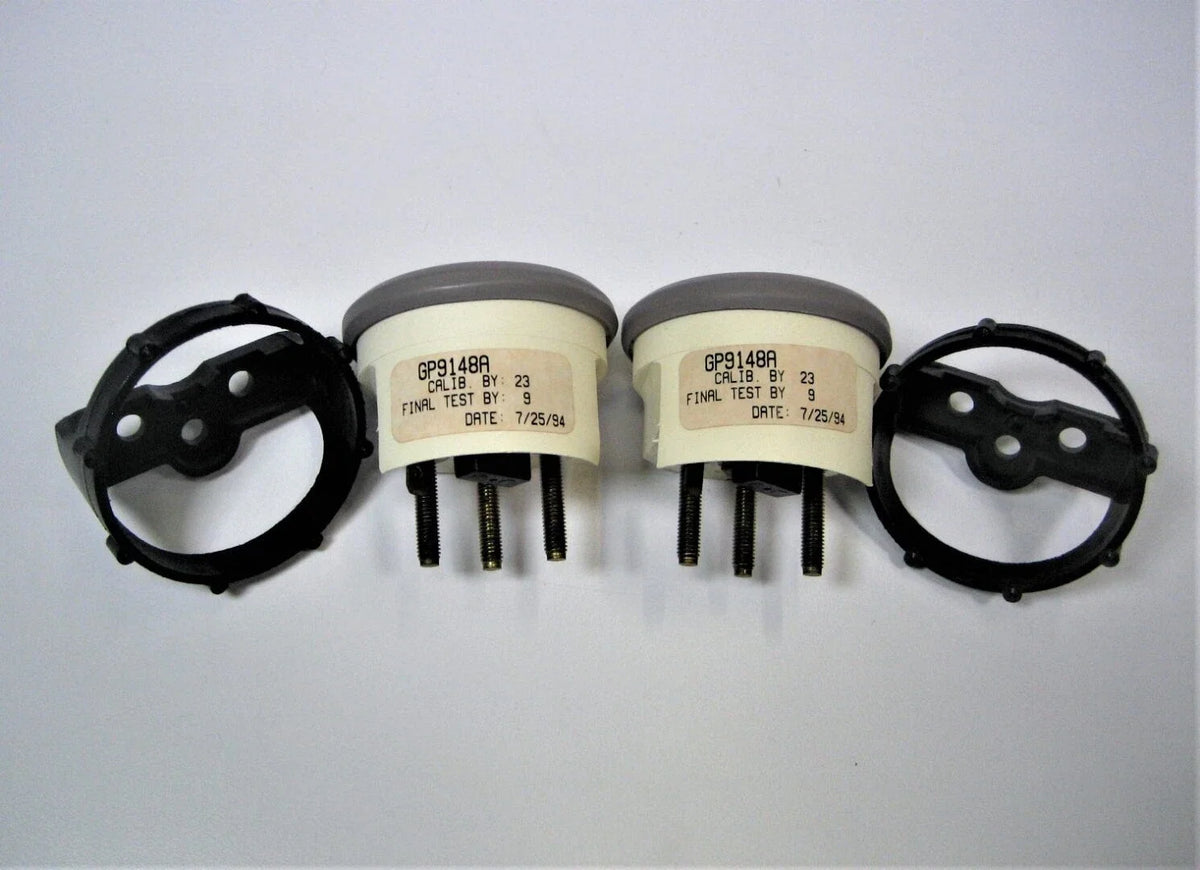 2X Faria GP9148A 2" White 100-250°F Temperature Gauge for