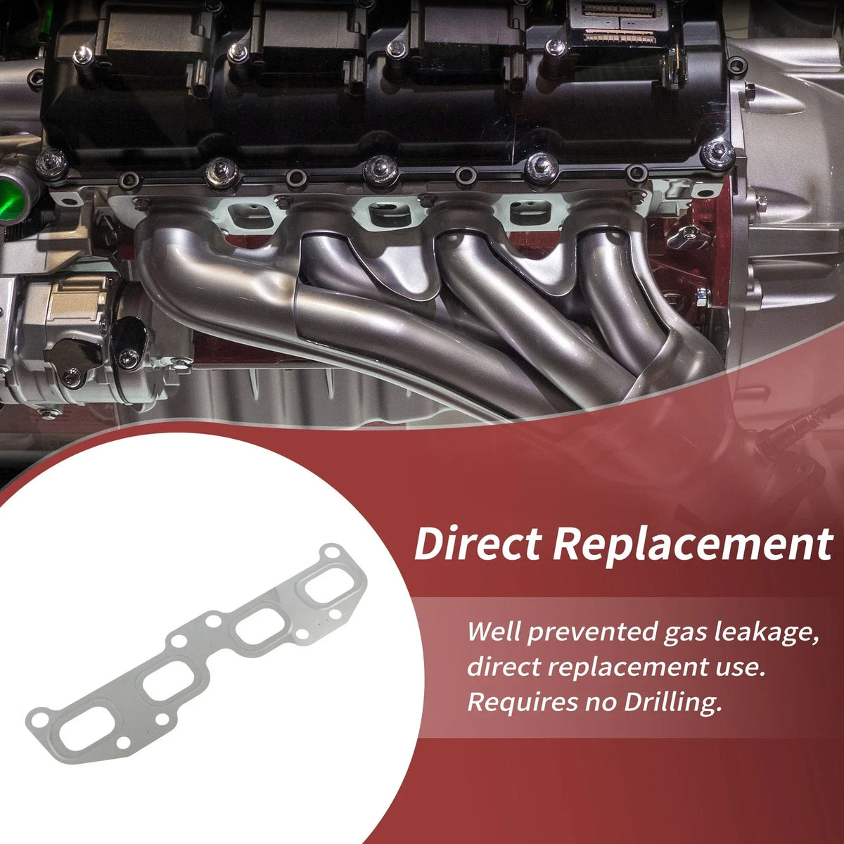 Exhaust Manifold Header Gasket for Nissan Altima 2.5L L4 (2002–2006) No. 140366N200