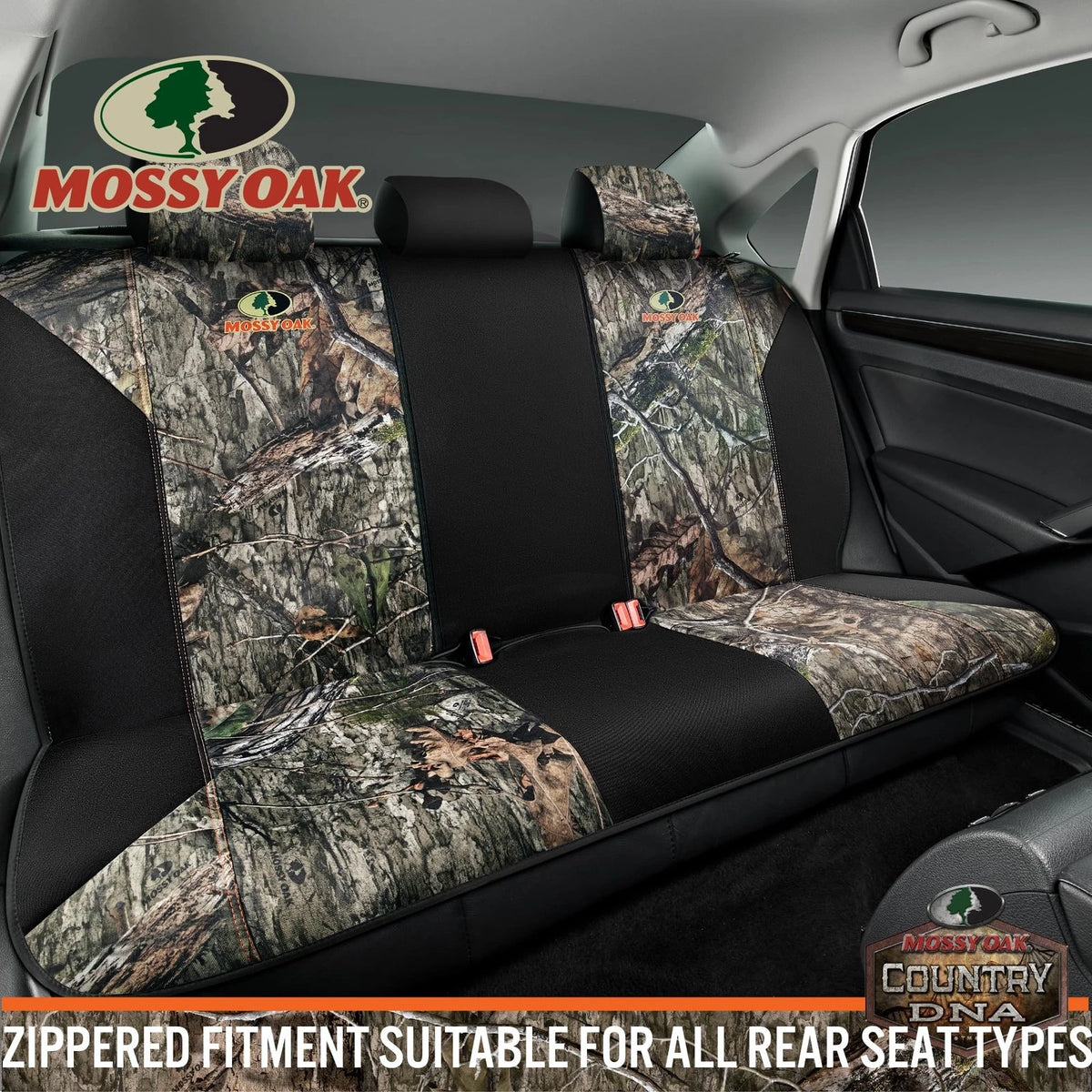 Mossy Oak Low Back Camo Oxford Rear Seat Cover for Full Size Truck