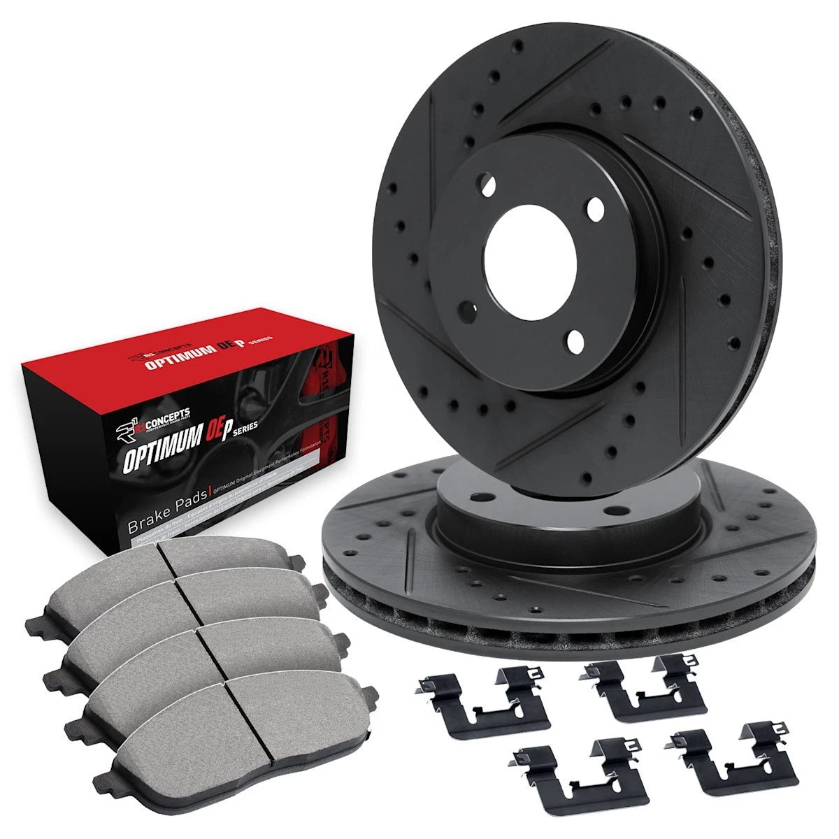 2X Brake Disc and Pad Kit for Pontiac LeMans (1988–1993) WHUH1-47027