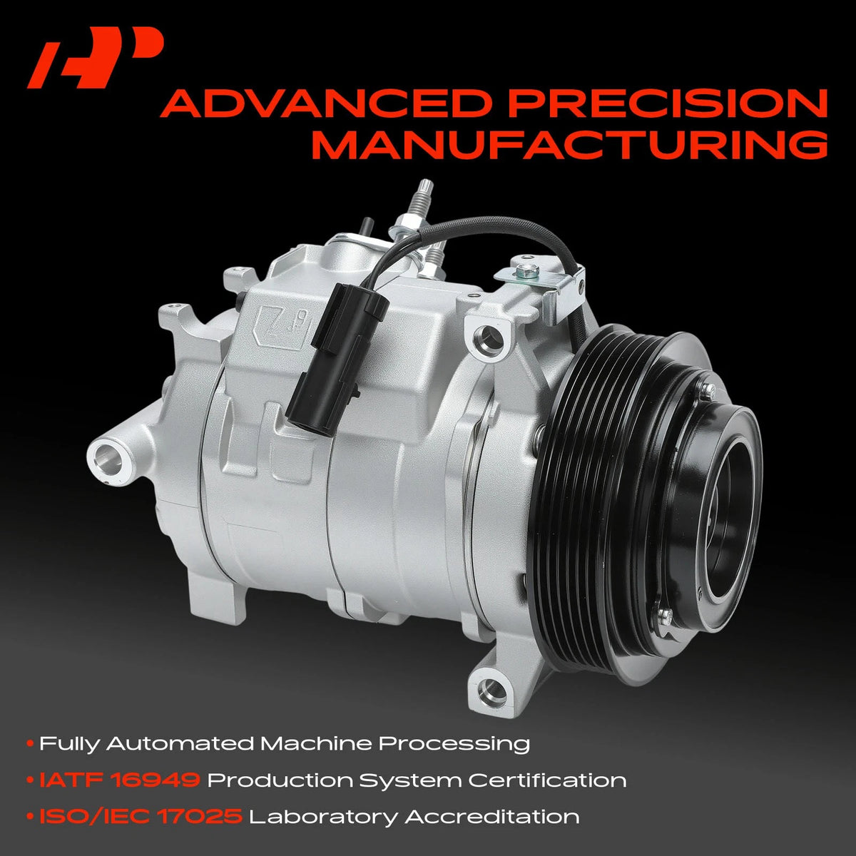 A/C Compressor with Clutch for Chrysler Charger Challenger (2007–2010) - 55111409AD, 55111418AB, 55111418AC, R5111418AC, RL111418AC, CO30001C