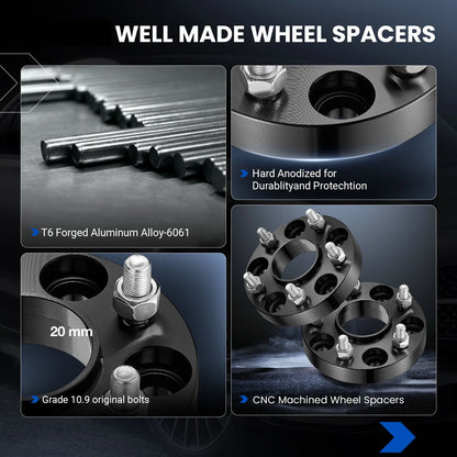 2PCS 20mm Hubcentric Wheel Spacer for 2008–2013 Infiniti G37 (5x114.3)