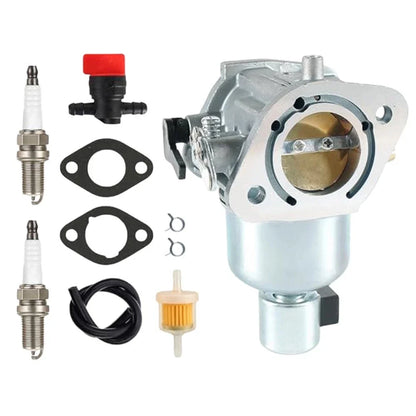 Carburetor with 2 Gaskets, 2 Clamps, 1 Switch, 1 Fuel Filter for Kawasaki Mowers