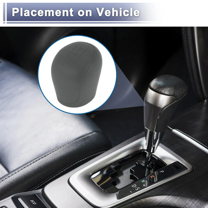 1 Pc Gear Shift Knob Cover for Ford C-Max (2007–2021) Grey Silicone